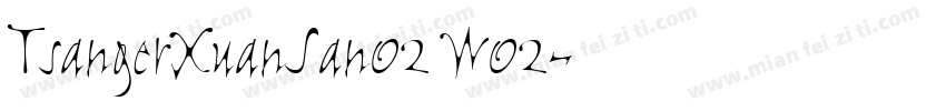 TsangerXuanSan02 W02字体转换